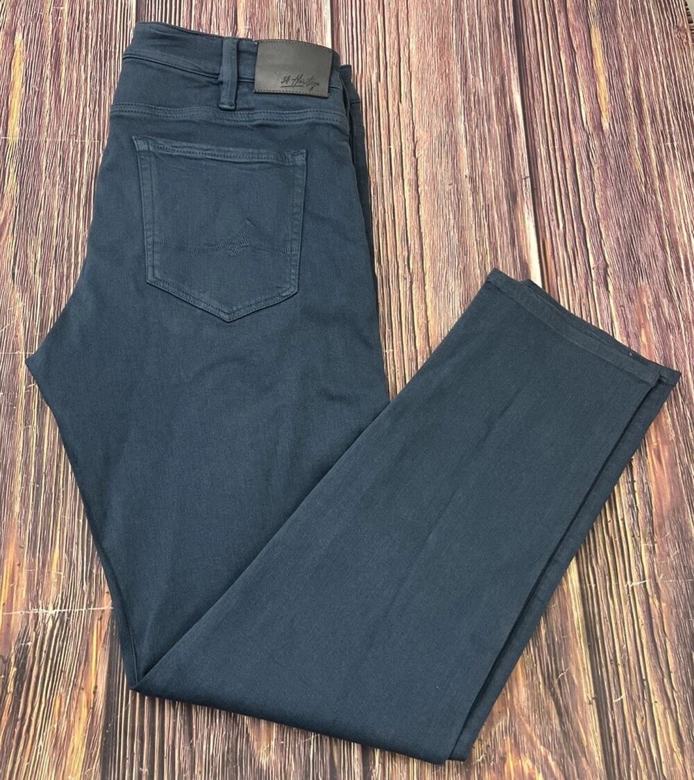 34 Heritage Courage Straight Blue Jeans Mens Size 38x34 (Actual 38x33)